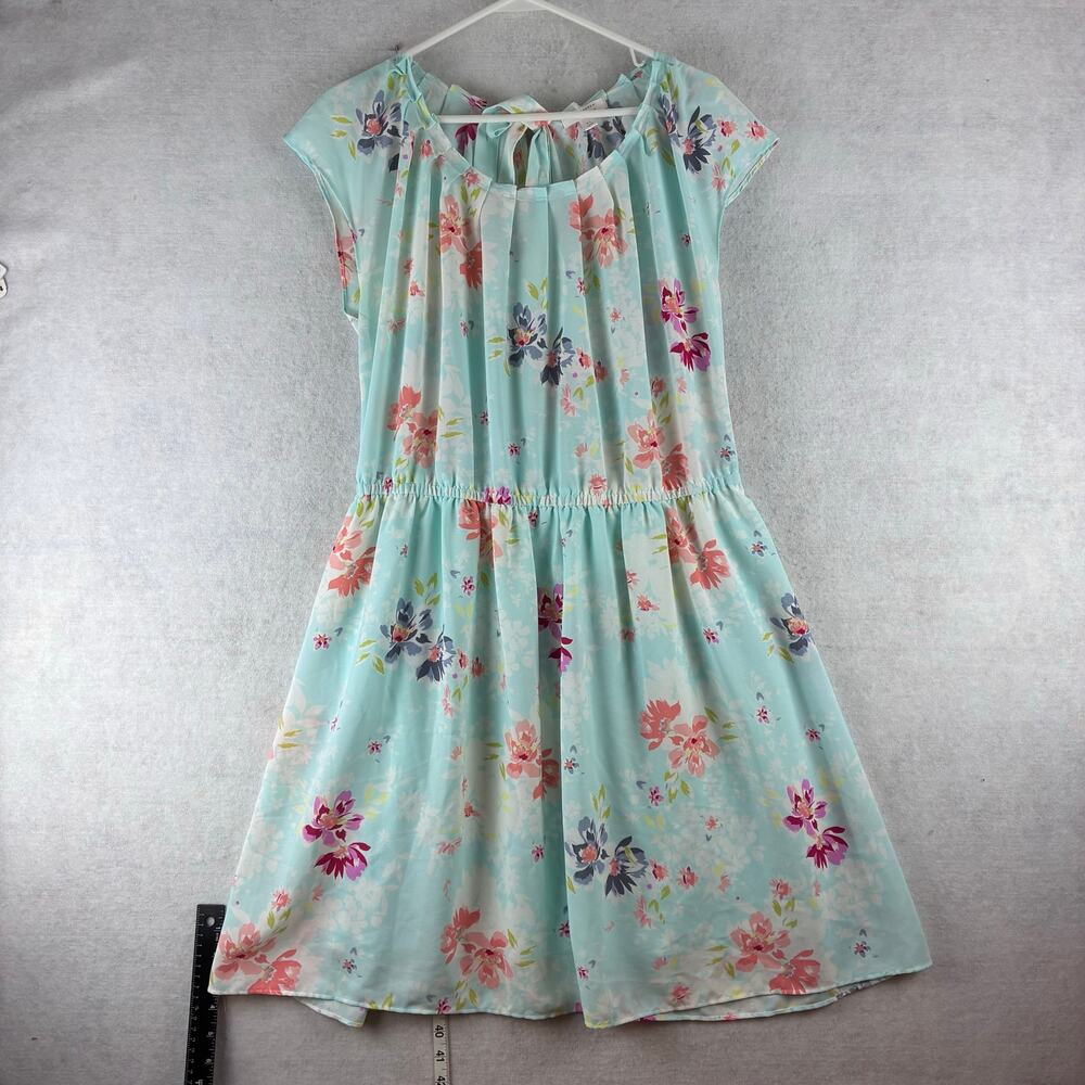 LC Lauren Conrad Floral Mini Dress - Light Blue and Pink